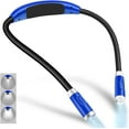thumbnail image 1 of Rechargeable LED Neck Reading Light, Book Lights for Reading in Bed, 3 Brightness Levels, Flexible Soft Silicone Arms Comfortable Wear, Long Lasting. Perfect for Readers, Craft & Knitting, 1 of 6