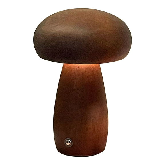 Rechargeable LED Night Light Table Lamp, 3-Color Dimming Adjustable Brightness, Bedside Bedroom Lamp, Sleep Aid, Solid Wood Decorative Light, Gift, Home, Dormitory, Office