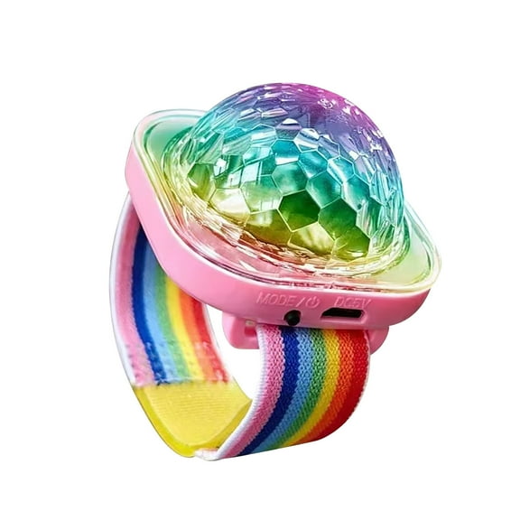 Rechargeable LED Party Wristband Light - Waterproof Glow Bracelet for Music Festivals, Nightclubs, Raves & Gatherings - Adjustable Brightness & Light Modes - Comfortable Wear for Adults & Klds