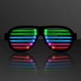 thumbnail image 1 of Rechargeable LED Rave Light Up Glasses with Sound Reactive Lights, 1 of 2