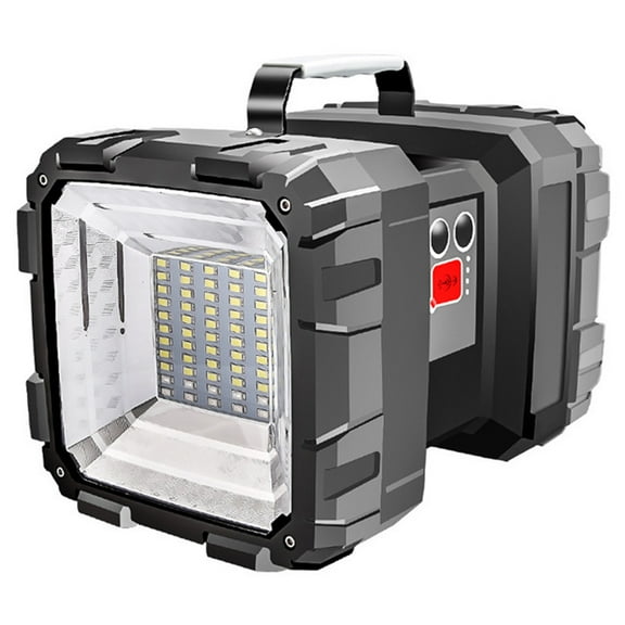 Rechargeable LED Searchlight Flashlight, LED Spotlight Big Power Capacity 10000LM 20h Ultra-Long Standby 7 Lights Modes Camping Work Light, Waterproof, for Home, Outdoor