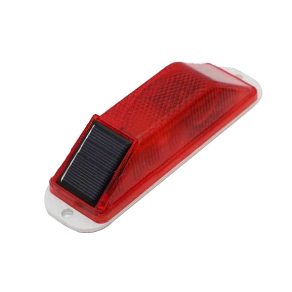 Rechargeable LED Solar Strobe Warning Lamp Solar Night Driving Traffic Safety Cautionled LED Light Chip Control Car Accessories