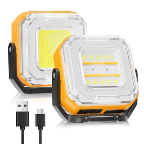 Aship Dual-Side Camping Light 500LM USB-C Rechargeable Work Light,8 Light Mode,Waterproof Portable Camping Lantern with Magnetic Base for Outdoor Hiking Tent Fishing Car Repair Emergency Job,2PCS