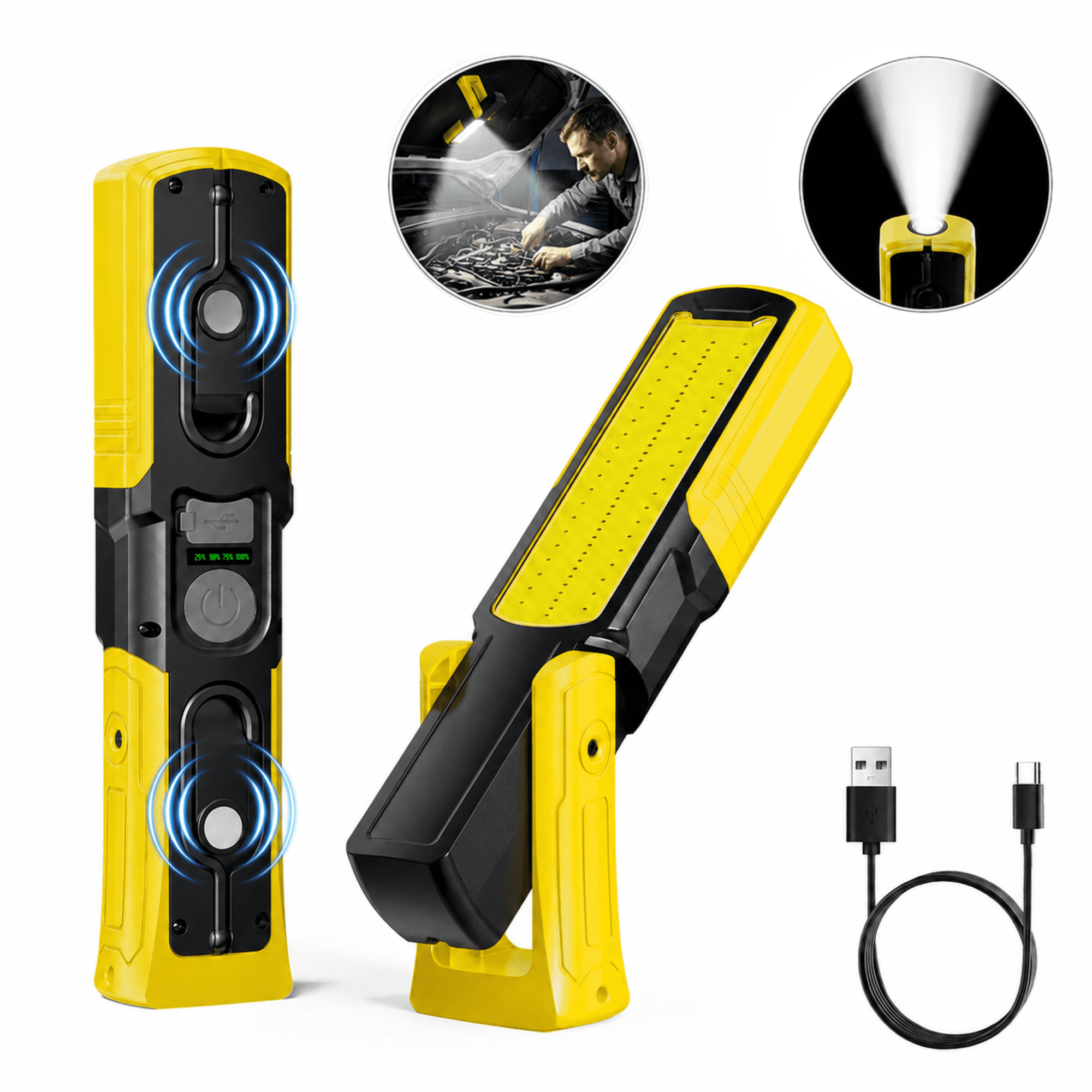 best rechargeable car flashlight Flashlights High Lumens, Super Bright LED Small Powerful Tactical with Memory Function, 6Modes Pocket Waterproof Flash Light for Home,Camping,Car,Emergency,Gifts for Men Our brightest flashlight ever Unicumoo Car Flashlights for Emergencies,