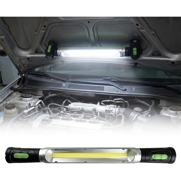Rechargeable LED Work Light Magnetic Under Hood 4000mAh 3 Modes for Garage Workshop Vehicle Inspection