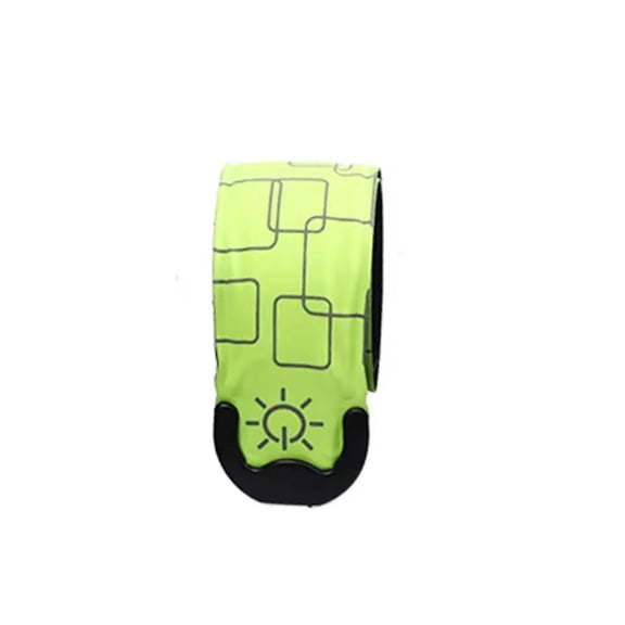 Rechargeable LED Wrist Band High Brightness Glowing Slap Bracelet Lightweight Night Running Armband for Outdoor Sports Party