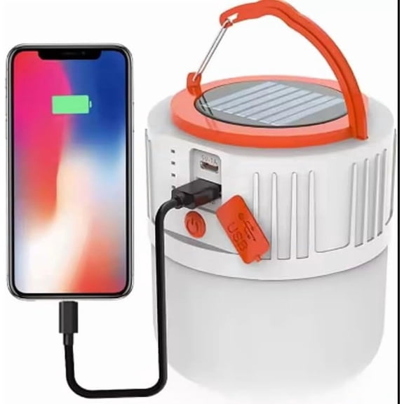 Rechargeable Lantern LED Solar Lamp,Hanging Electric Lamp 5 Light Modes Waterproof Outdoor Power Outages for Camping,Patio Garden Pathway