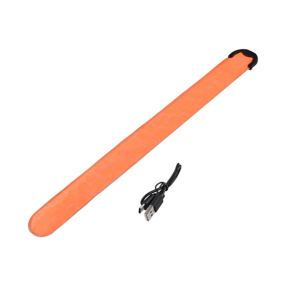 Rechargeable Led Armband 35X4Cm Clap Strap Wristband Luminous Flashing Hot Pressing Tape Ring For Low-Light Conditions Parts