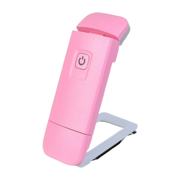 Rkxzt Book Lights Folding Lamp USB Rechargeable Book Light Clip-On LED Reading Lamp Foldable Book Clip Light for Bed Night Reading Pink Plastic