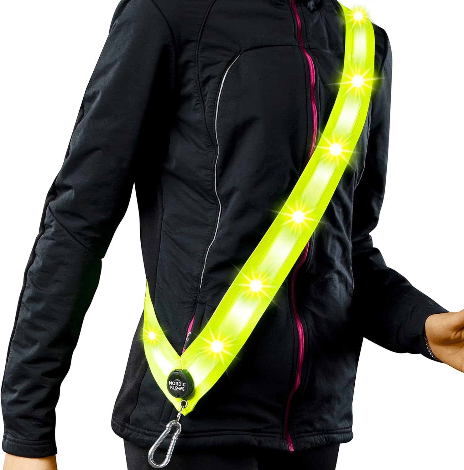 Rechargeable Led Reflective Lighted Vest for Walking in The Dark, LED