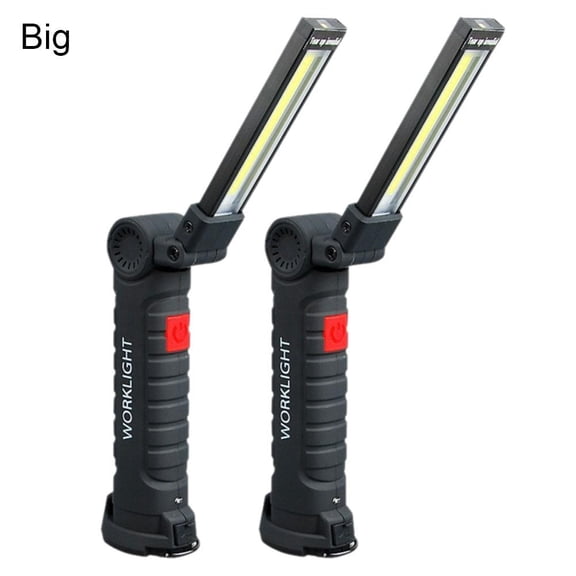 Rechargeable Led Work Lights with Magnetic Base, 360 Rotation, 5 Light Modes,1200mah Rechargeable Battery, Cob Work Light Inspection Light for Car Repair, Home, Camping,Garage