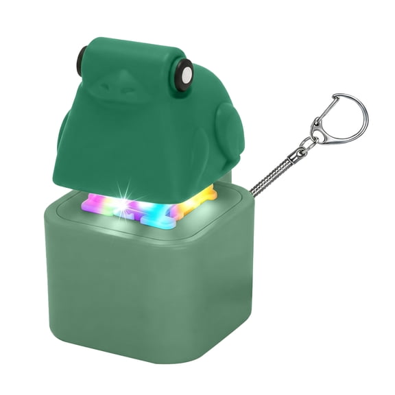 Rechargeable Light-Up Sound Frog Plush, Interactive Sensory Stuffed Animal, Anxiety Relief Cuddle Companion with Voice Effect