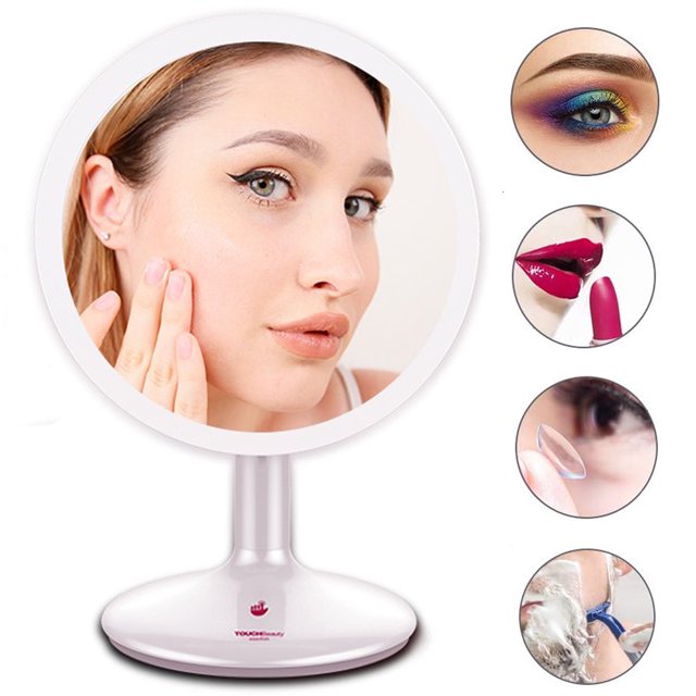 Rechargeable Lighted Makeup Mirror, TOUCHBEAUTY TB1677 LED Lighted