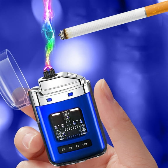 Rechargeable Lighter under $5! CQCYD Electronic Rechargeable Lighter, USB C Windproof Plasma Lighter, Flameless Arc Lighter for Outdoor Camping, LED Light Show Igniter, Gift for Smokers