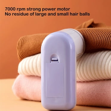 Rechargeable Lint Remover - Portable Electric Pill Shaver for Sweaters, Coats, and Fabrics, Easy One-Button Operation, Safe and Efficient, Blue