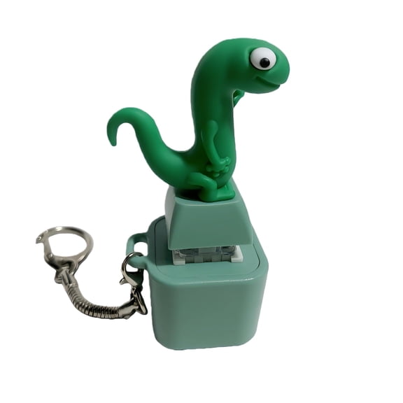 Rechargeable Lizard Button Keychain Fidget Toy, Portable Press Button with Colorful Light & Sound, Anxiety Stress Relief Gadget, Funny Novelty Gif