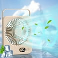 thumbnail image 1 of Rechargeable Long Battery Life Quiet Desktop Fan with Adjustable Wind Speeds Foldable Design Silent Brushless Motor Multi angle Stand for Home or Office, 1 of 7