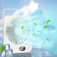 thumbnail image 1 of Rechargeable Long Battery Life Quiet Desktop Fan with Adjustable Wind Speeds Foldable Design Silent Brushless Motor Multi angle Stand for Home or Office, 1 of 7