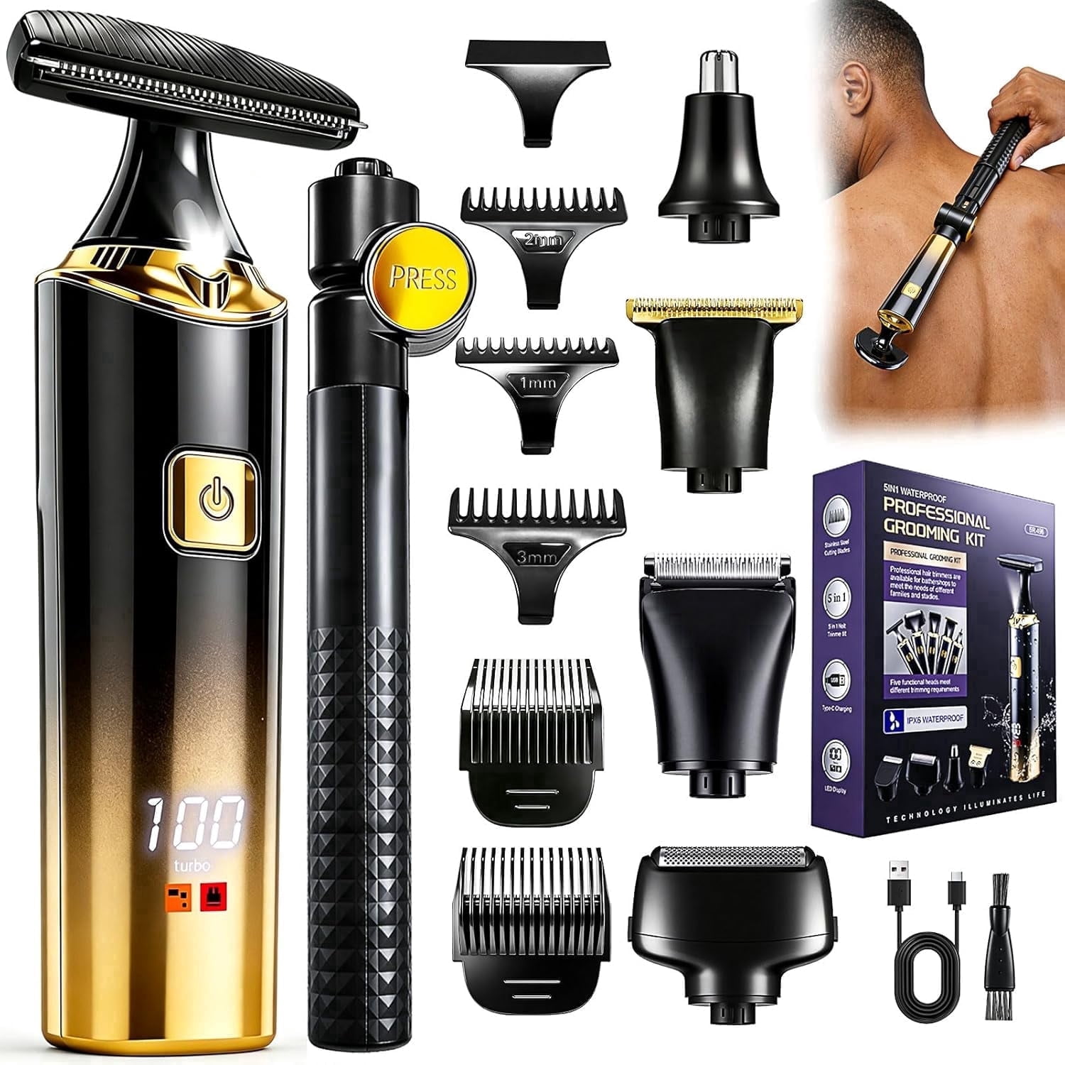 Panasonic ES-RW30-S Men's Electric Shaver, 2-Head, Wet/Dry