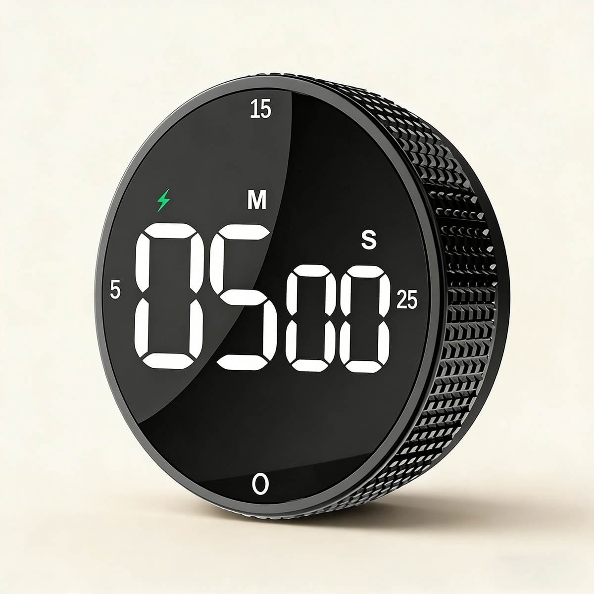 Rechargeable Magnetic Kitchen Timer, LED Countdown/Count-Up Timer ...