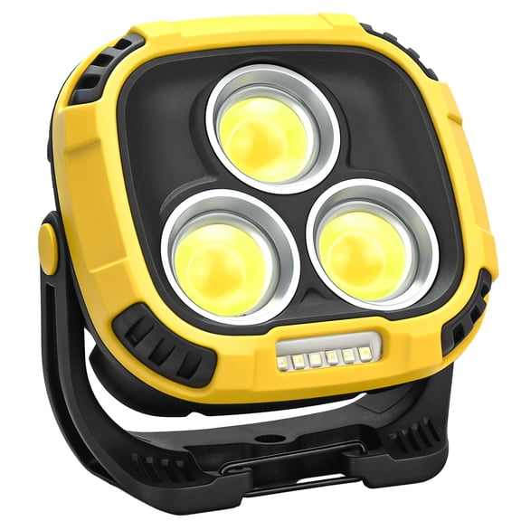 Rechargeable Magnetic LED Work Light, 6000mAh 4000LM with Hook, IP65 Waterproof, 30H Runtime, Portable for Car Repair, Job Site, Emergency