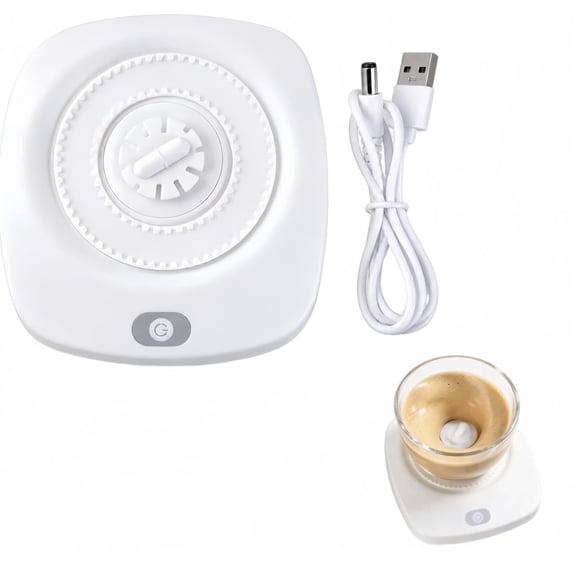 Rechargeable Magnetic Levitation Stirring Base for Cups, Automatic Magnetic Stirring Base, Multifunctional Rechargeable Drink Mixer for Coffee, Tea, Milk, Powdered Drinks & More-yy