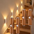 3 Rgb Led Sensor Rechargeable Magnetic Motion Sensor Wall Light, Smart LED Ambient Night ...