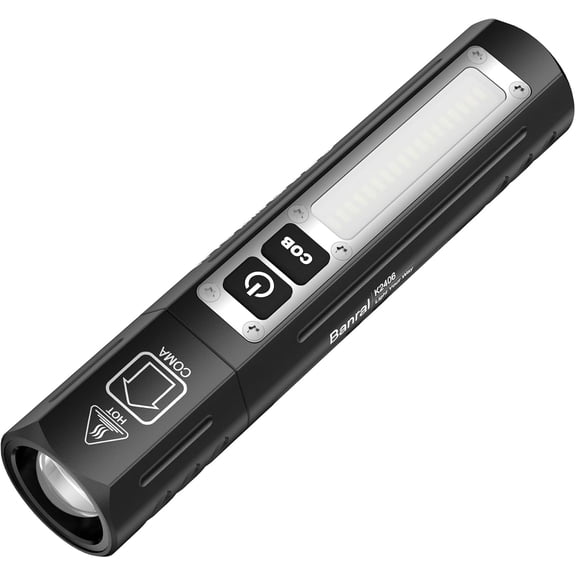 Rechargeable Magnetic Small s High Lumens - Super Bright Powerful LED Tactical USB C , 8 Modes, Dual Button Waterproof Pocket Flash Light for Emergency,Car,Stocking Stuffer for Men