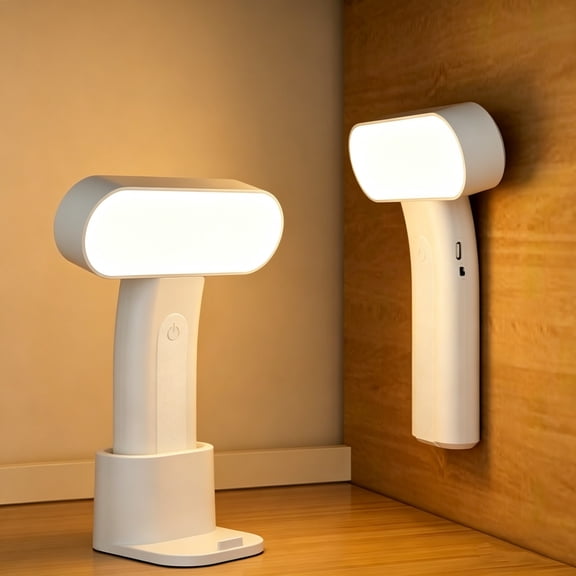 Rechargeable Magnetic Touch Reading Lamp, three customizable light tones, 360 flexible light adjustment, wireless long endurance lamp for dorm office bedroom study eye protection desktop lighting