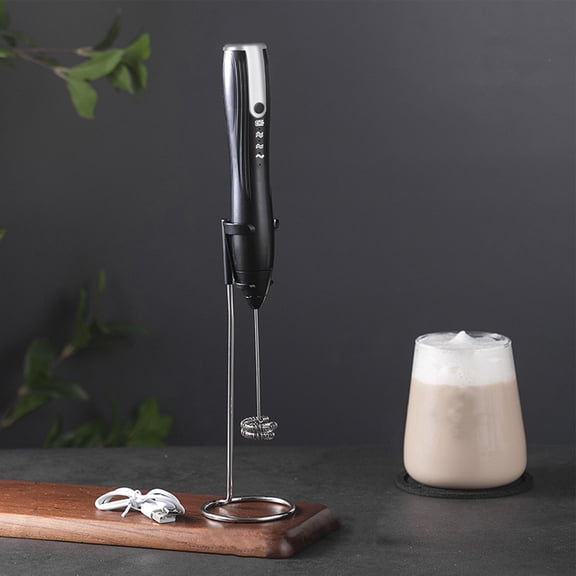 Rechargeable Milk Frother Handheld,Powerful Milk Foamer Frother,3*Adjustable Modes Mixer for Coffee, Cappuccino, Lattes, Frappe, Matcha,Egg and Hot Chocolate.
