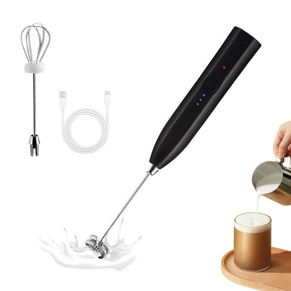 Rechargeable Milk Frother，Ultra Fast Handheld Drink Mixer - Electric Whisk Foam Maker for Coffee,Lattes,Cappuccino,Matcha,Hot Chocolate & Creamer