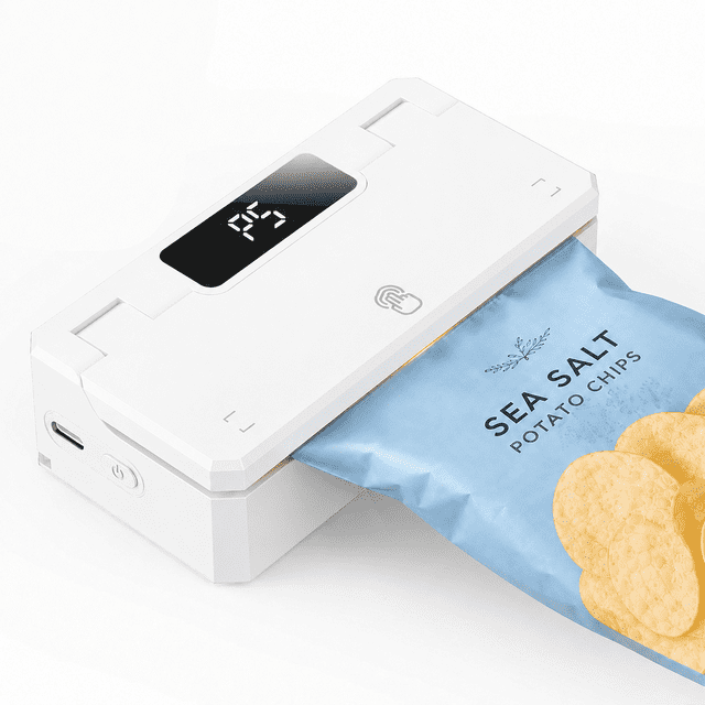 Rechargeable Mini Bag Sealer, Handheld Heat Sealer with Cutter ...