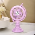 thumbnail image 1 of Rechargeable Mini Desk Fan, USB-Powered Portable Fan, Quiet Personal Fan with Adjustable Height, 3-Speed Settings, Compact Cooling Fan for Office, Bedroom, Home, Desktop,Indoor Use, Battery Operated, 1 of 6
