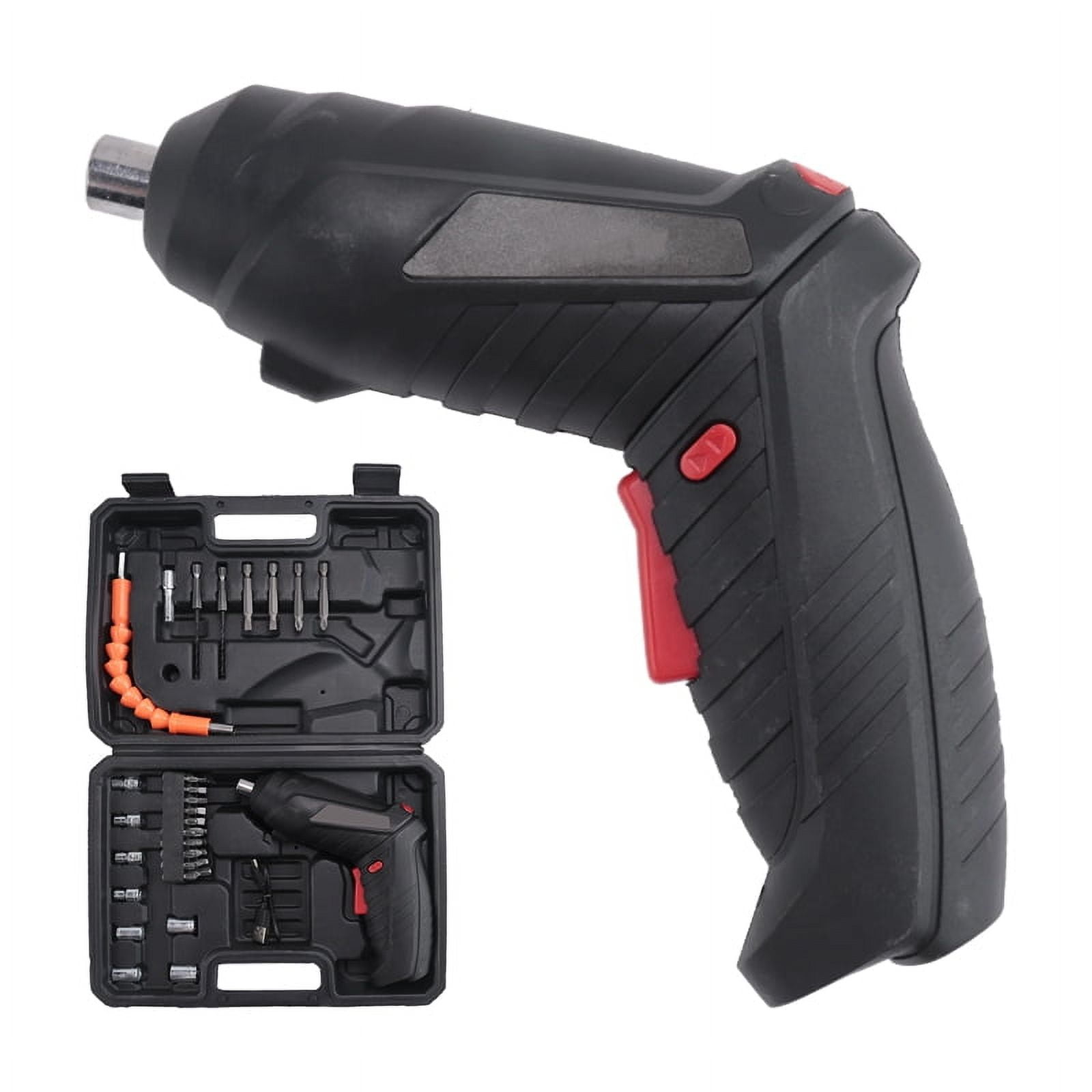 Rechargeable Mini Electric Screwdriver 90-180Rotating Handle LED Wireless Screwdriver Drill Electric Screw Driver
