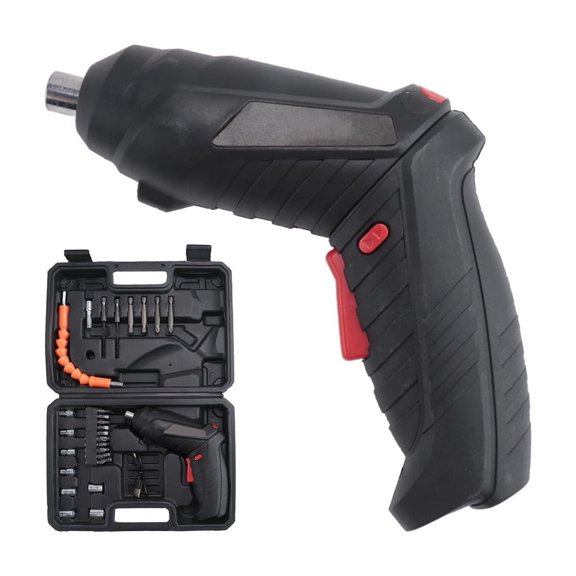 Rechargeable Mini Electric Screwdriver 90-180Rotating Handle LED Wireless Screwdriver D C5262