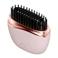 thumbnail image 1 of Rechargeable Mini Hair Straightener Comb - 3 Temperature Settings Portable Travel Size, Pocket-Friendly Electric Styling Tool for Smooth Shiny Hair on The Go, 3.3*3.7in, Pink, 1 of 9