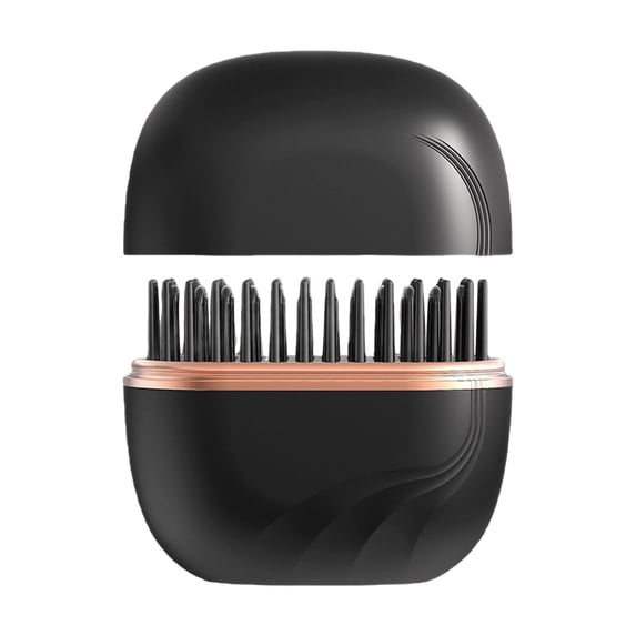 Rechargeable Mini Hair Straightening Brush, Cordless Styling Comb for Home and Trips