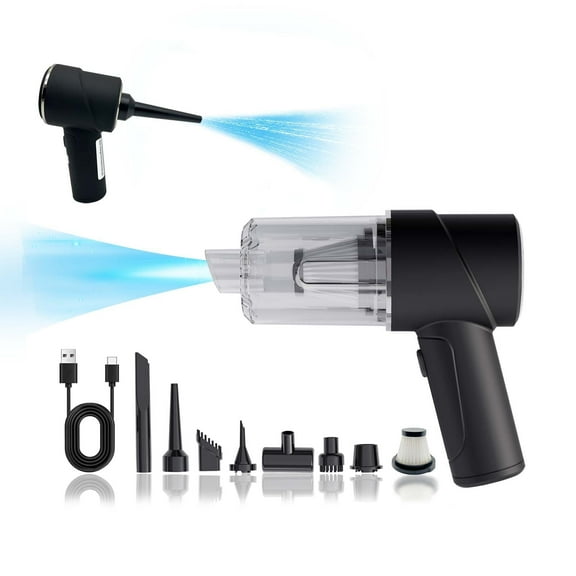 Rechargeable Mini Handheld Vacuum Cleaner - [High Power  12000PA] 4 in 1 Cordless Car Vacuum with Brushless Motor Strong Suction Portable Hand Vacuum for Pet Car Office Keyboard and Home