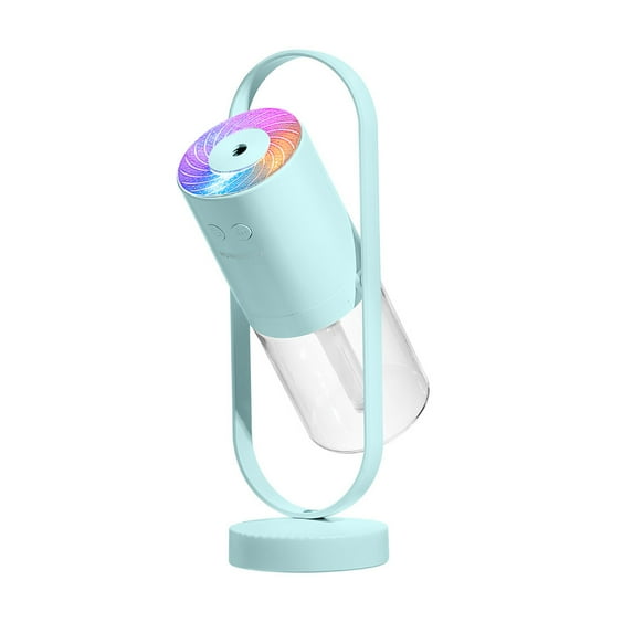 Rechargeable Mini Humidifier, Colorful Cool Mist Humidifier with 7 Color Light, Small Personal Desktop Humidifier for Baby Bedroom, Office, Nursery, Travel with Auto Shut-Off, Super Quiet