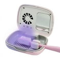 thumbnail image 1 of Rechargeable Mini UV Toothbrush Sterilizer Cover with Fan and USB cord for Travel or Home, Long Battery Life and Improved Case Ventilation-Color WHITE, 1 of 4