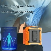 Portable Rechargeable Belt Clip Fan | USB-Powered Mini Wearable Fan with Strong Cooling | Ideal for Outdoor  Travel  Office  Gym  Camping  Hiking  Fishing  Night Use.
