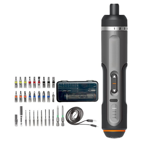 Rechargeable Miniature Screwdriver Cordless 4V Screwdriver Portable Design Screwdriver Set for Home Repair Tasks