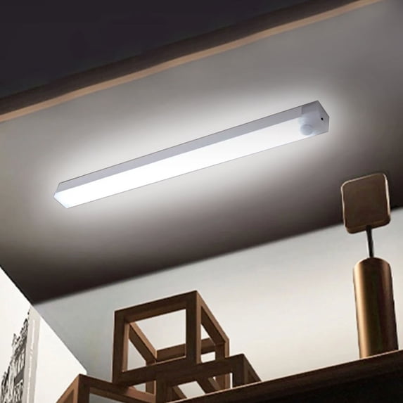 Rechargeable Motion Sensor Cabinet Light,Two Mode LED Light Bar,Strong Adhesive Lamp for Closet Bedroom Kitchen Lighting