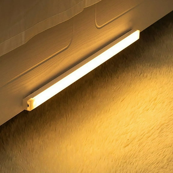 Rechargeable Motion Sensor LED Lights Wireless, Infrared Smart Sensing Under Cabinet Lighting for Kitchen Closet Stairs Wardrobe, Auto On Off Night Light for Home Indoor Corridor