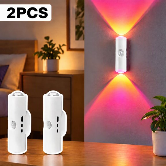 Rechargeable Motion Sensor LED Night Light, Magnetic Stick-On Cabinet Light, Auto On Off Wireless Sensor Light for Closet, Stair, Hallway