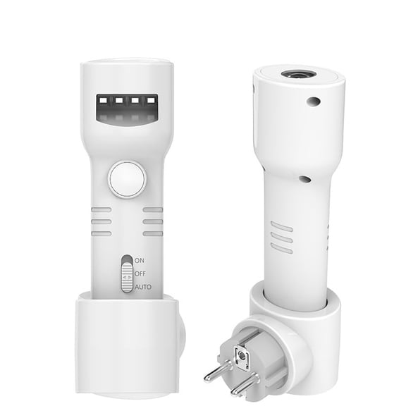 Rechargeable Motion Sensor Night Light with Built-in Flashlight, Cordless Step Light for Hallway and Bedroom, Auto On/Off Magnetic Wall Light, Portable Emergency Flashlight for Home and Hotel