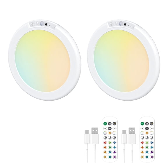 Rechargeable Motion Sensors Ceiling Light With Remote Control Wireless Ceiling Lamp for Bedroom Living Room