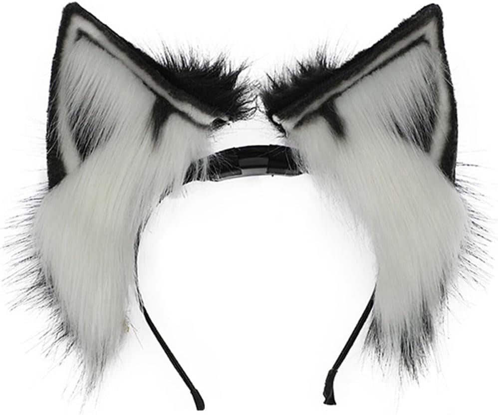Rechargeable Movable Cat Ears Simulation Hair Band Headwear Props
