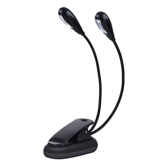 Rechargeable Music Stand Light, Clip on Reading Light, 6 Beads or 8 Beads, 3 Level Brightness for Eye Protection, Perfect for Piano, Orchestra, Bookworms, Craft (8 LED Beads)