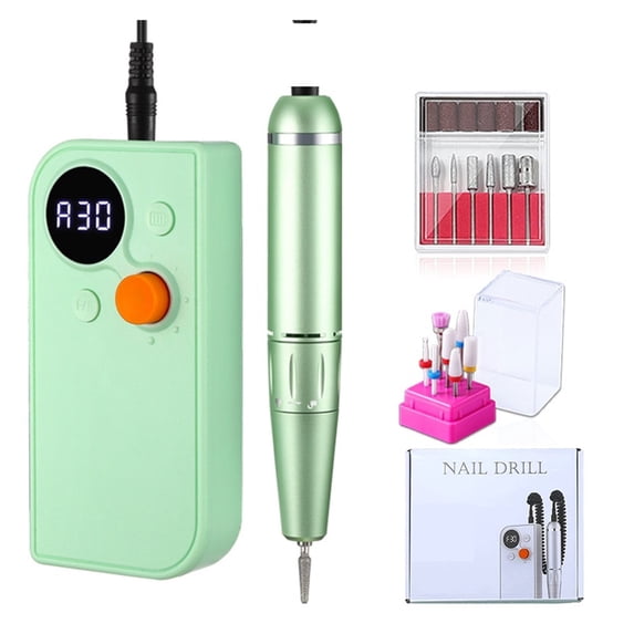 Rechargeable Nail Drill Machine 30000RPM Portable Manicure Machine For Gel Nail Polish Remove With Pause Function Nail Art Tool ,Lightweight and Portable